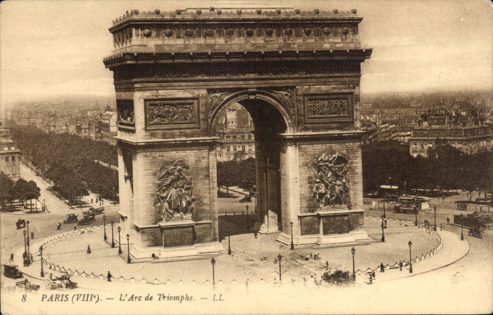 Paris - 8 - Arc de Triomphe - CPA