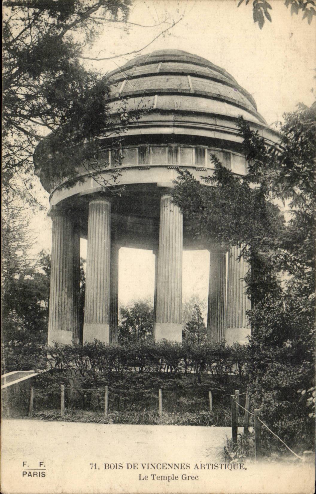 Paris - 12 - Bois de Vincennes - Temple Grec - CPA