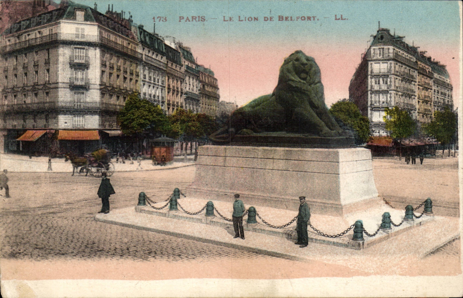 Paris - 14 - Lion of Belfort - 1908