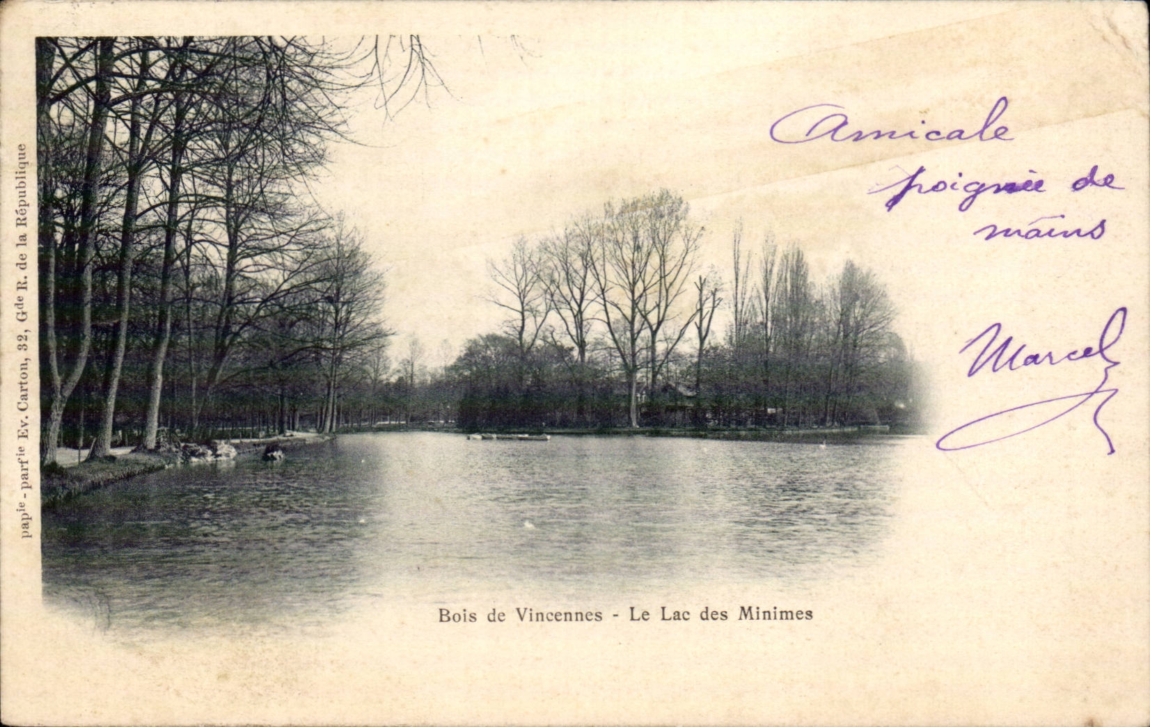 Paris - 12 - Bois de Vincennes - Le Lac des Minimes - CPA