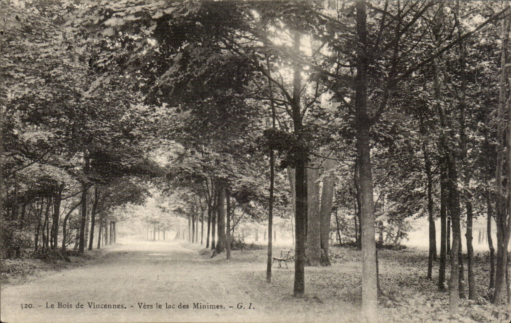 Paris - 12 - Bois de Vincennes - Vers le Lac Minimes - CPA
