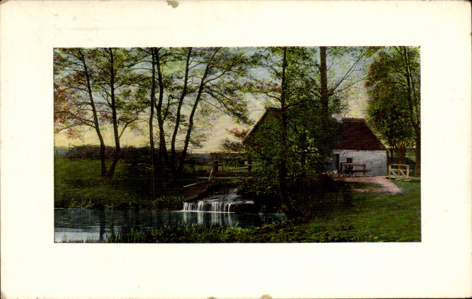 Arts - Tableau - Little country house CPA 