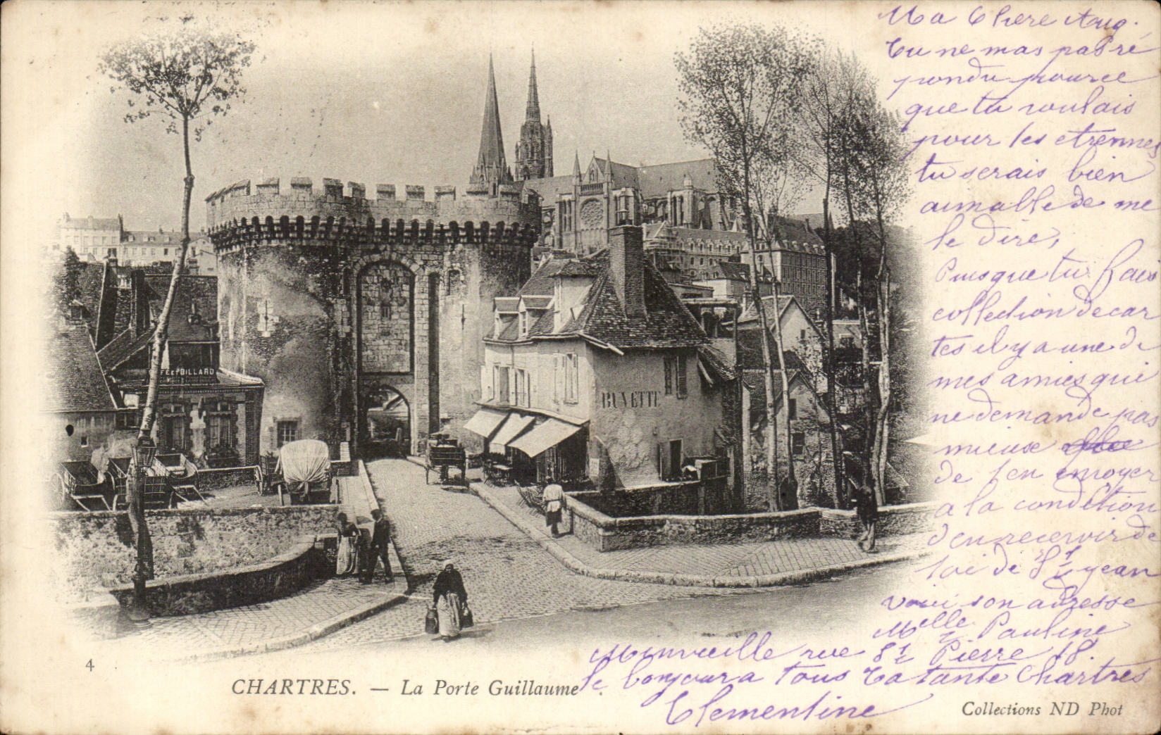 Chartres - the Guillaume Gate - CPA