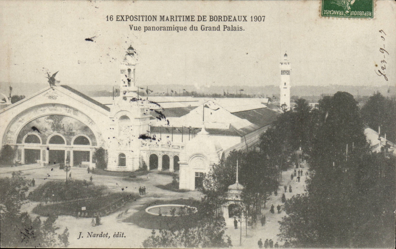 Bordeaux - Fair See1907 - panoramische Ansicht des grossen Gaumens - CPA