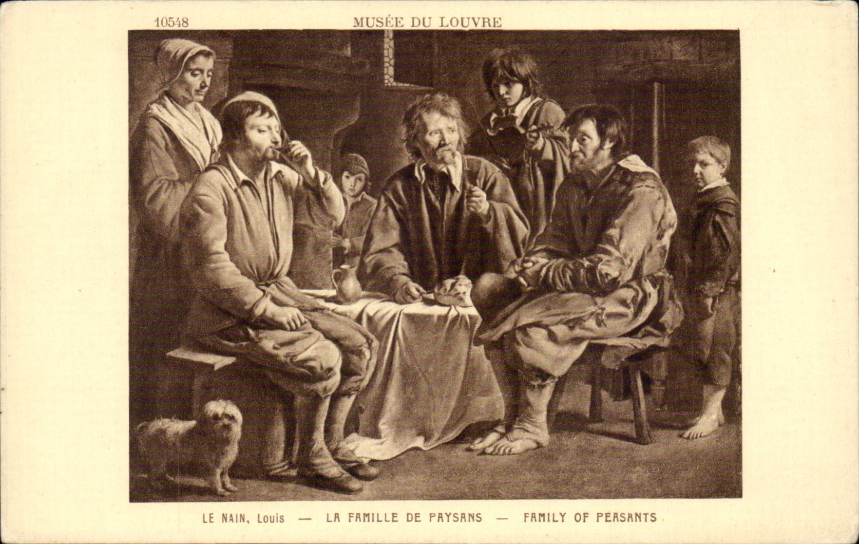 Arts - Tableaux - Musee du Louvre - Paris 1 - Le Nain - Family of Peasants - CPA 