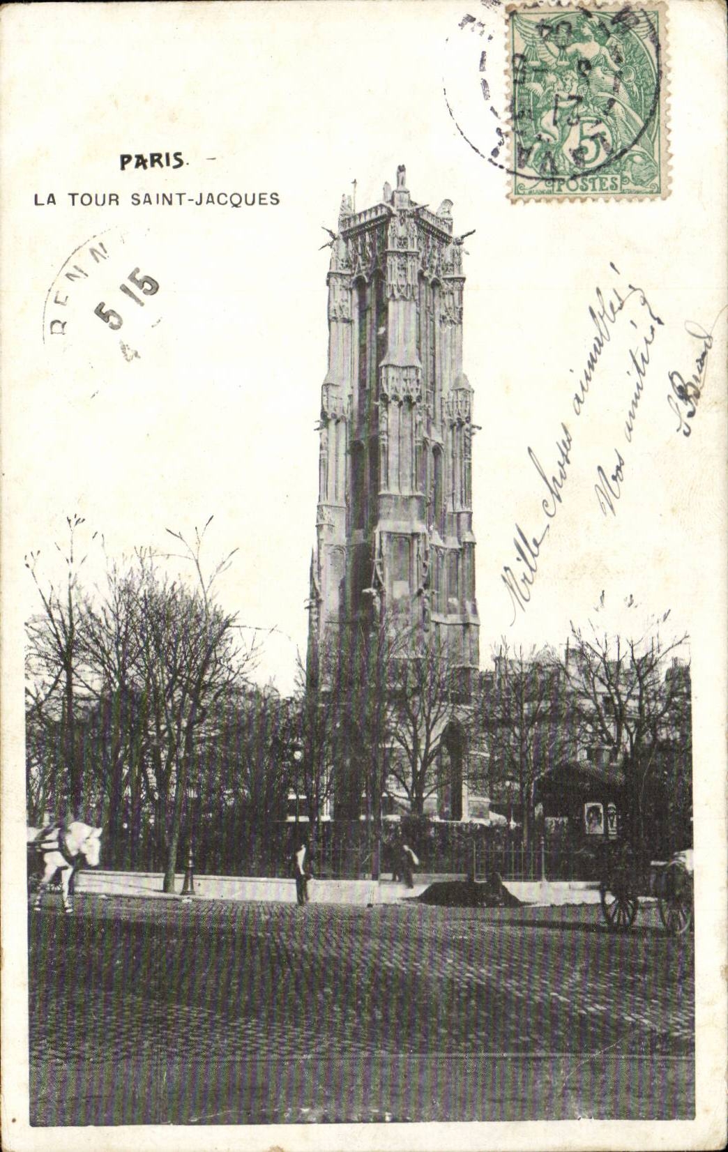 Paris - 4 - Tour Saint Jacques - CPA 