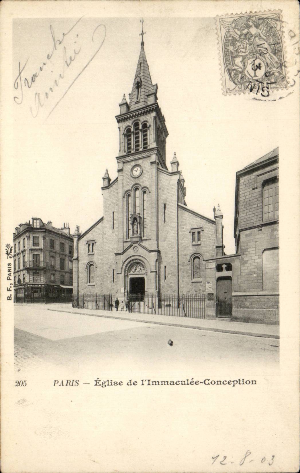 Paris - 12 - Eglise de l'Immaculee Conception - CPA