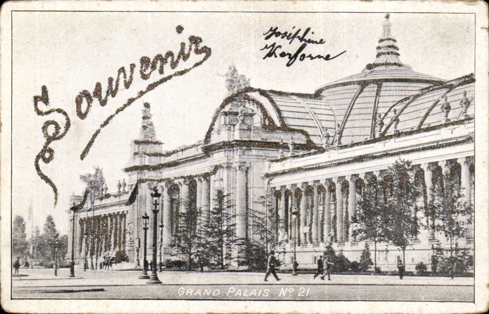 Paris - 8 - Souvenir - Large Palate - CPA