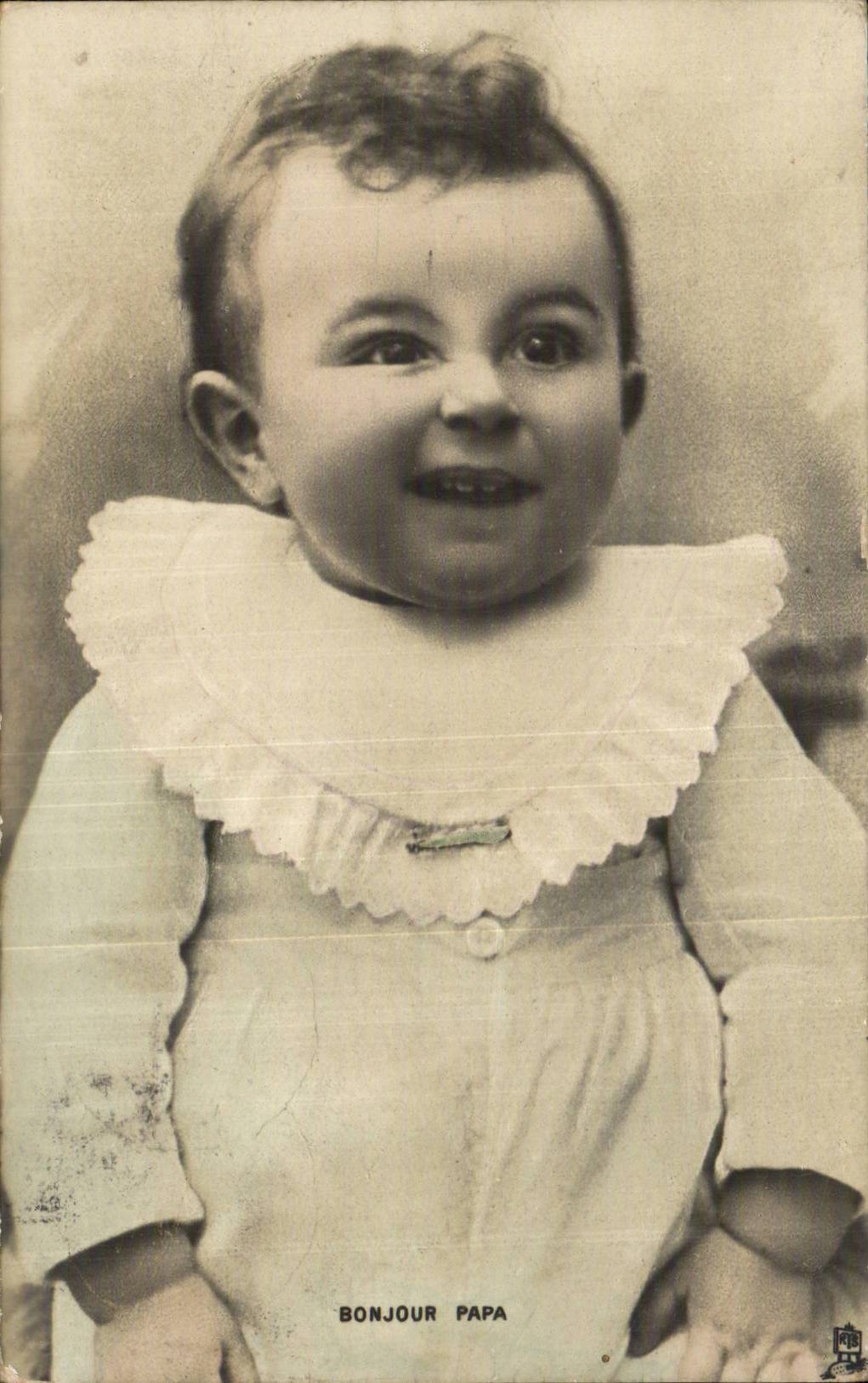 Fantasy - Baby - Baby Hello dad - Smiling Infant - CPA