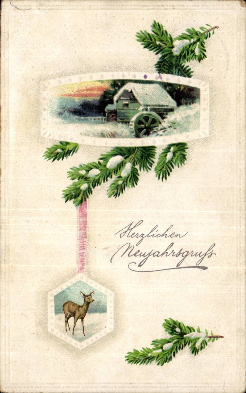 Festivals - Herzlichen Neujahrgruss - Deutschland - Germany - CPA