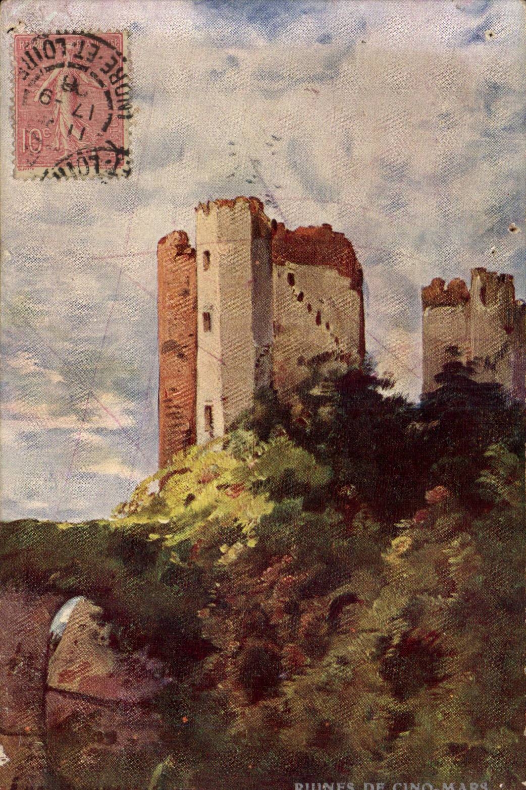 CPA Ruines de cinq mars