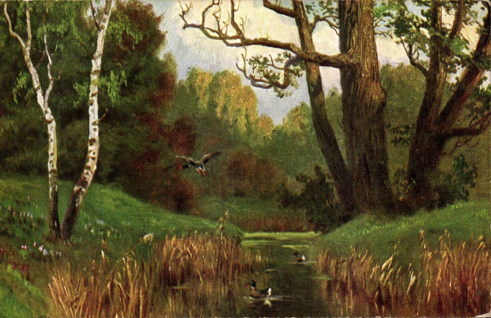 CPA Fantaisie Paysage 