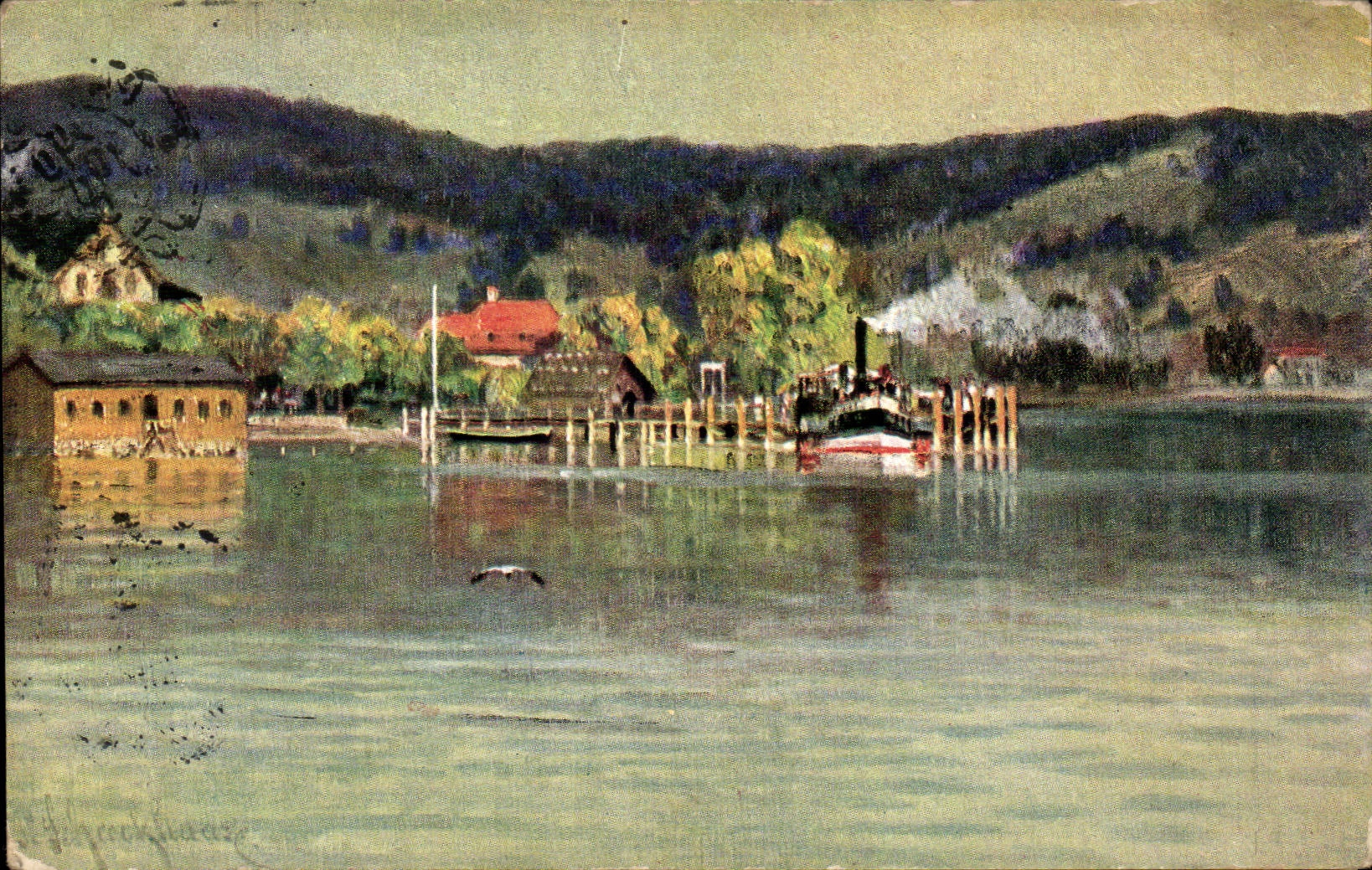 CPA Fantaisie Paysage 