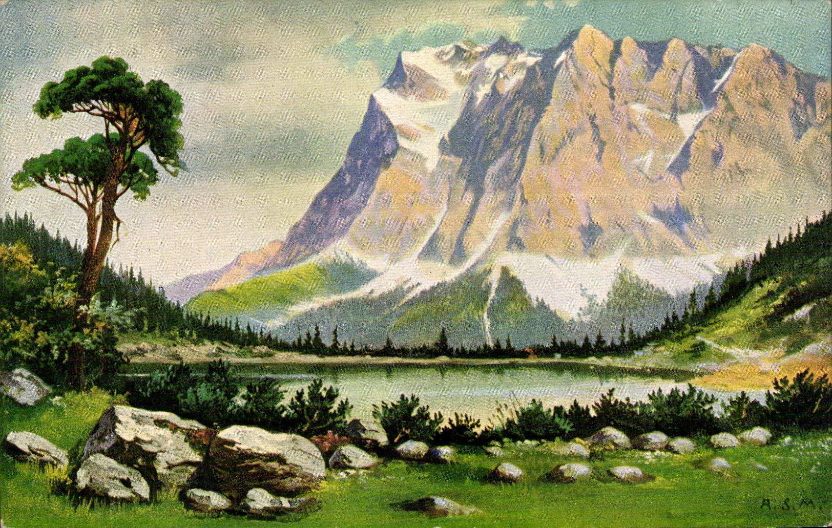 CPA Fantaisie Paysage