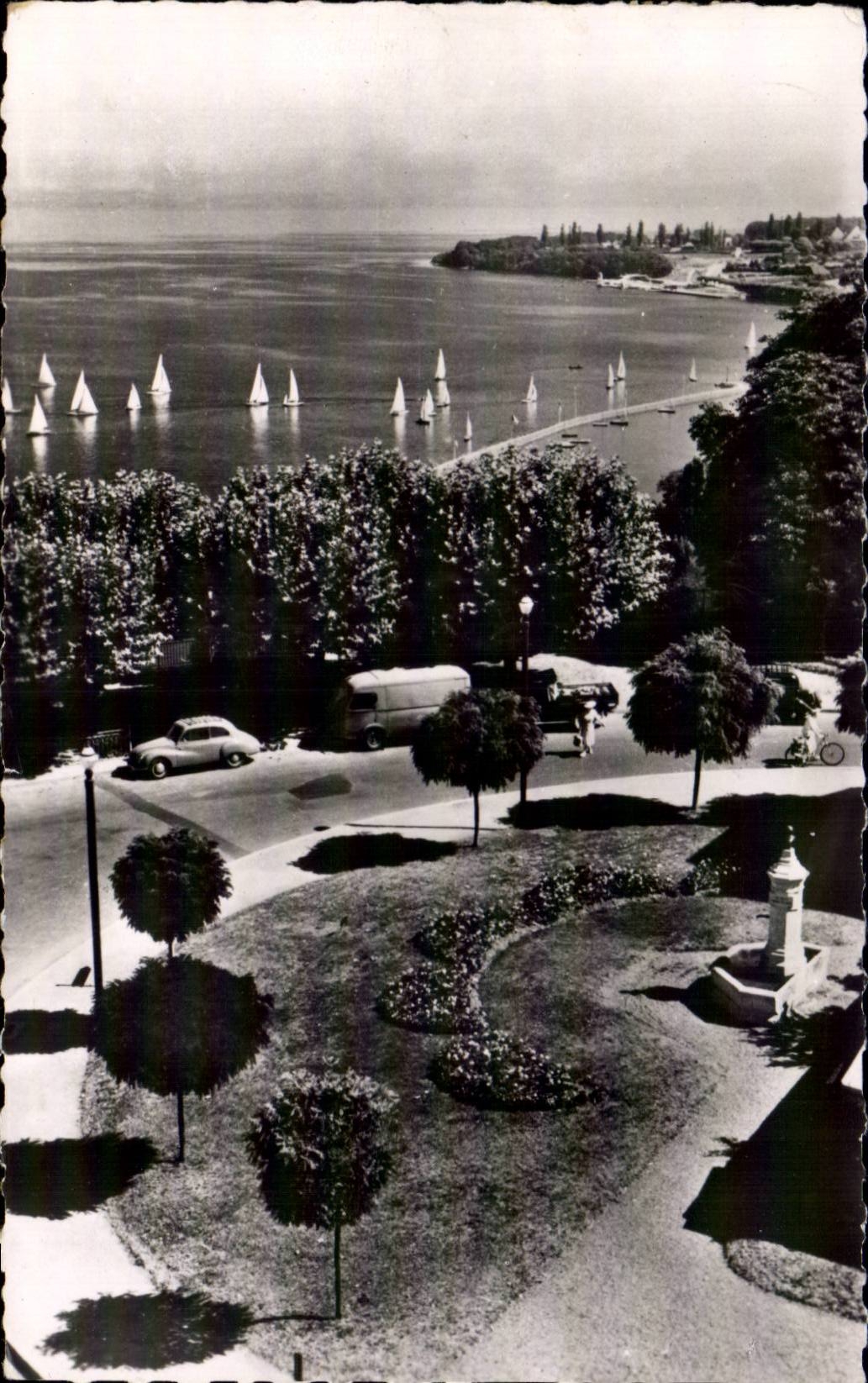 CPSM Thonon roads and the point of Feast