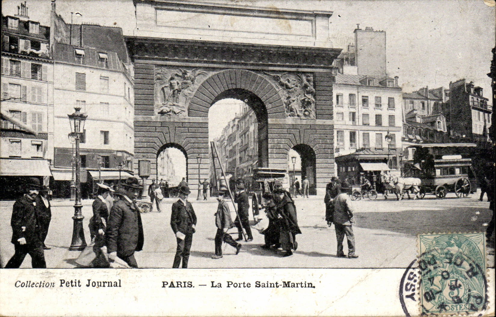 Paris - 10 - the Gate Saint Martin - Collection Small Newspaper - CPA