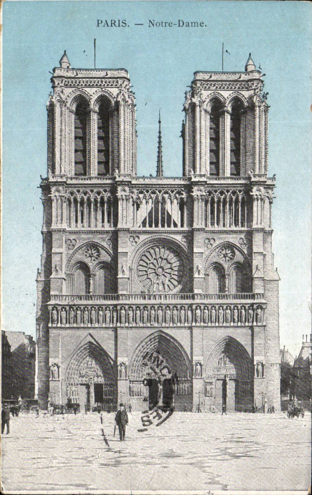 Paris - 4 - Notre Dame - CPA 