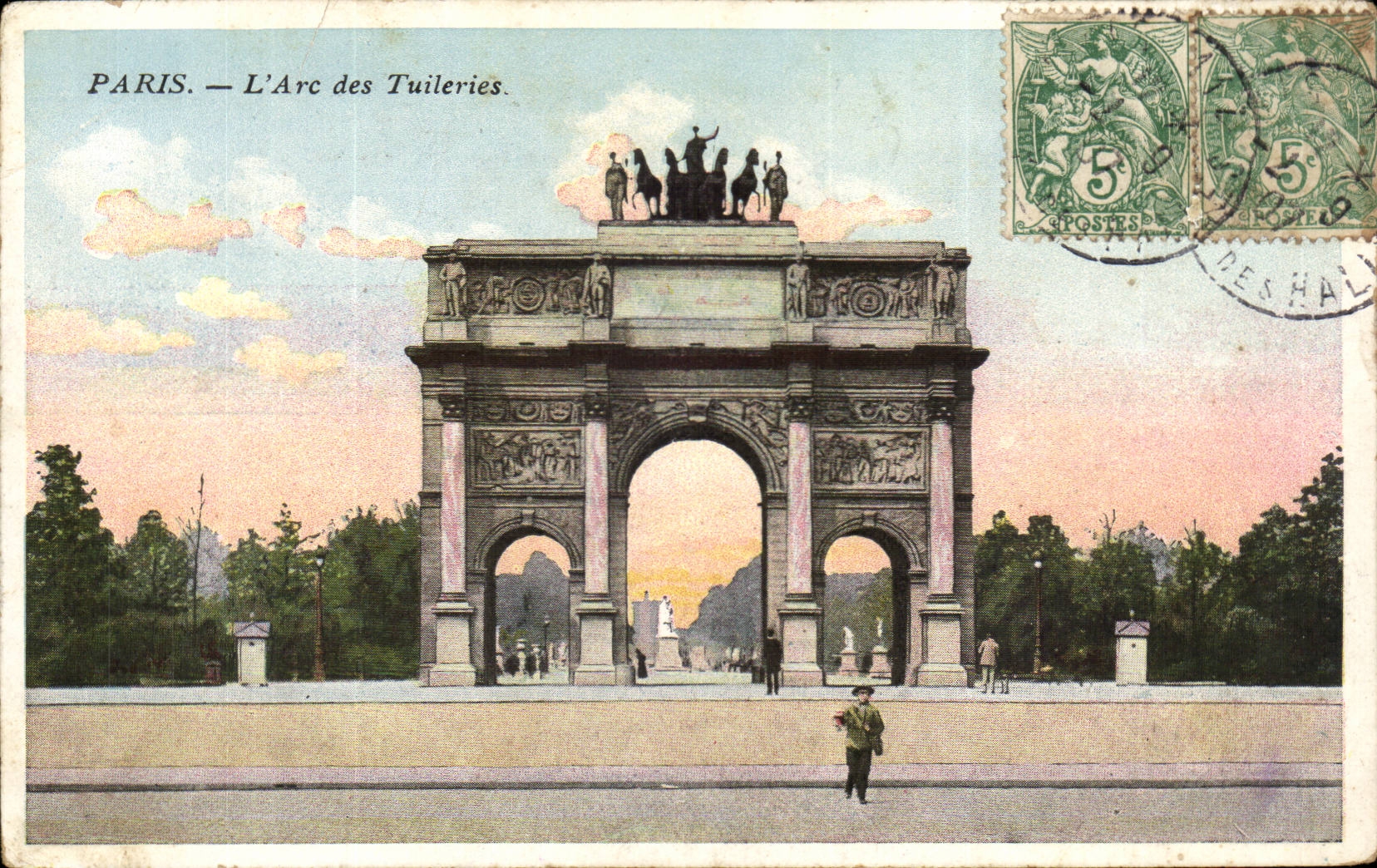 Paris - 1 - L'Arc des Tuileries - CPA