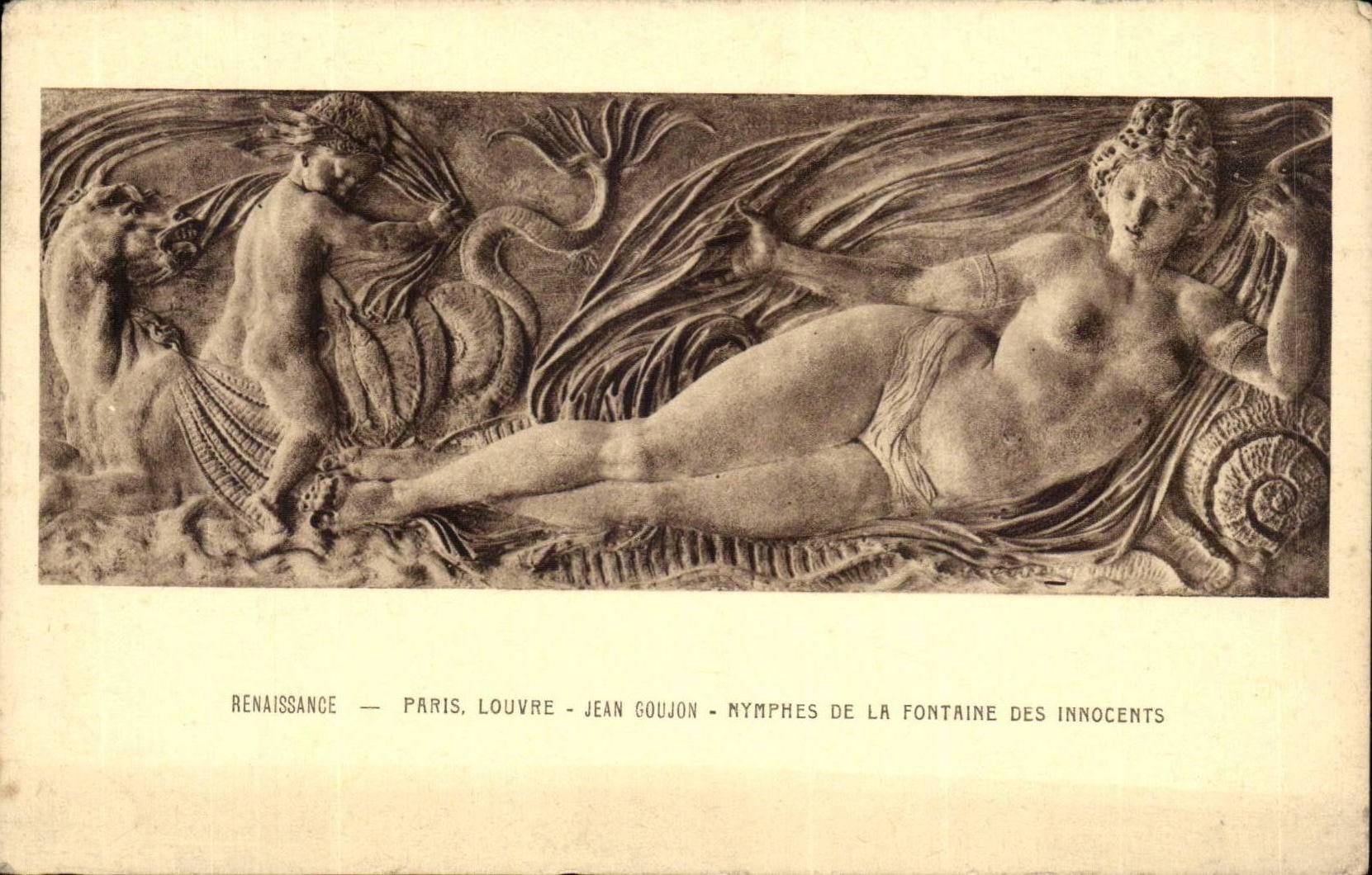 Paris - 1 - Louvre - Jean Doujon - Nymphes de la Fontaine des Innocents - Arts - CPA