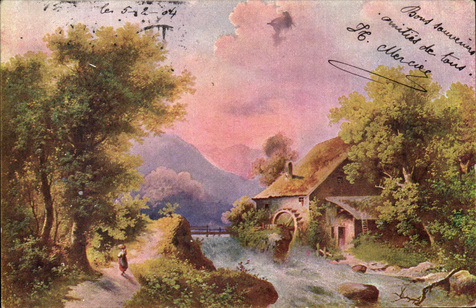 Arts - Tableau - Beautiful Country Scene - CPA 