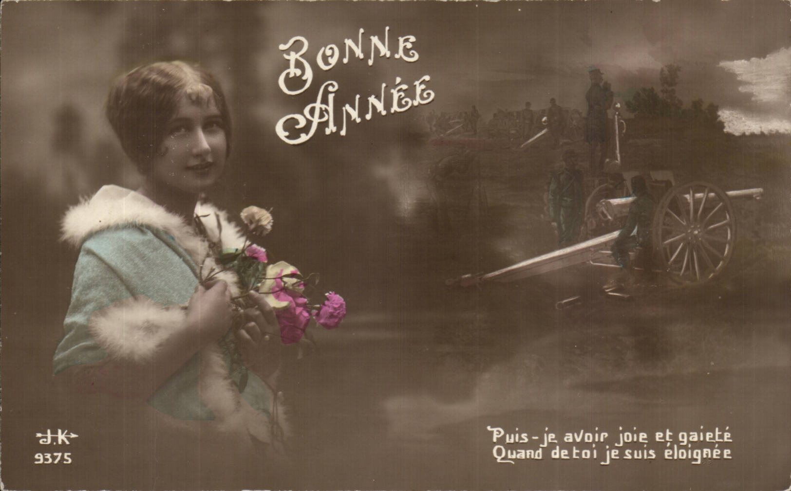 Fantasy - Woman - Patriotic - Militaria - Happy New Year - CPA