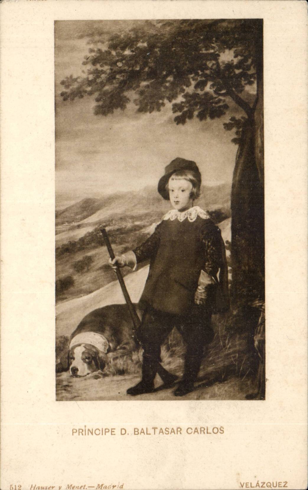 Atts - Tableau - Principe D Baltasar Carlos - Velazquez Chien dog CPA 