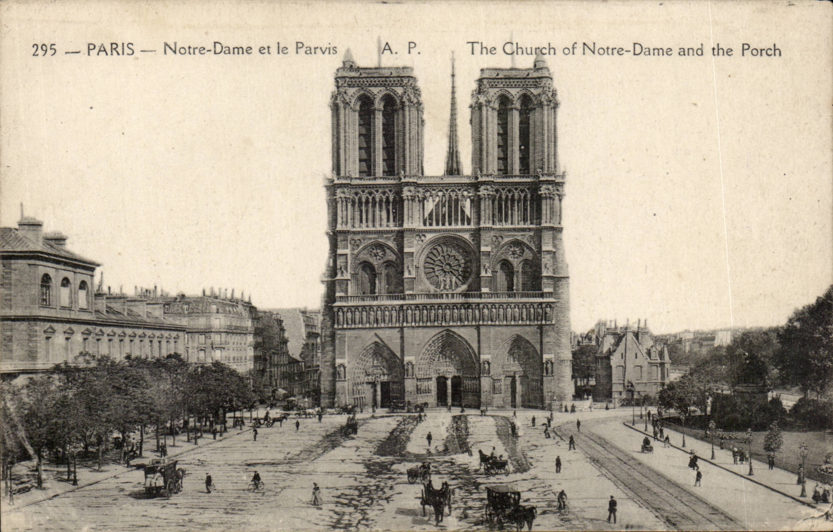 Paris - 4 - Notre Dameet le Parvis CPA