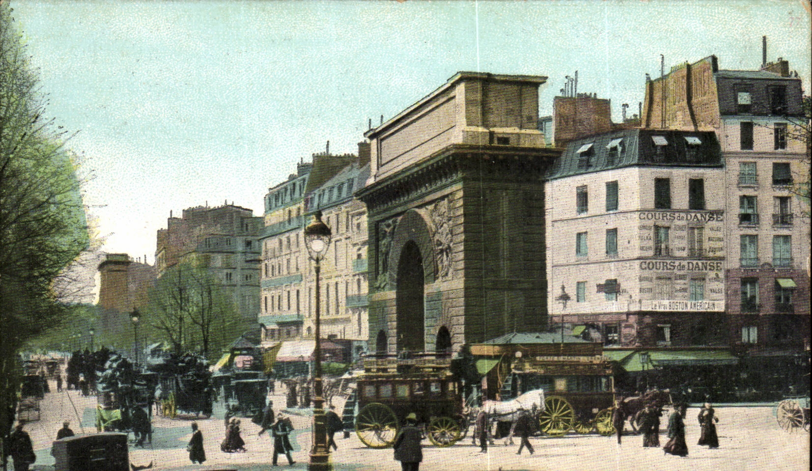 Paris - 1 - the Gate Saint Martin CPA