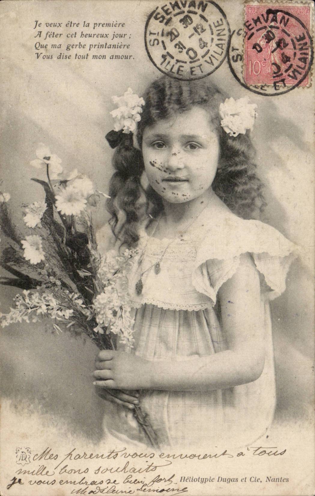 Fantasy - Child - Sweet Little Girl - CPA