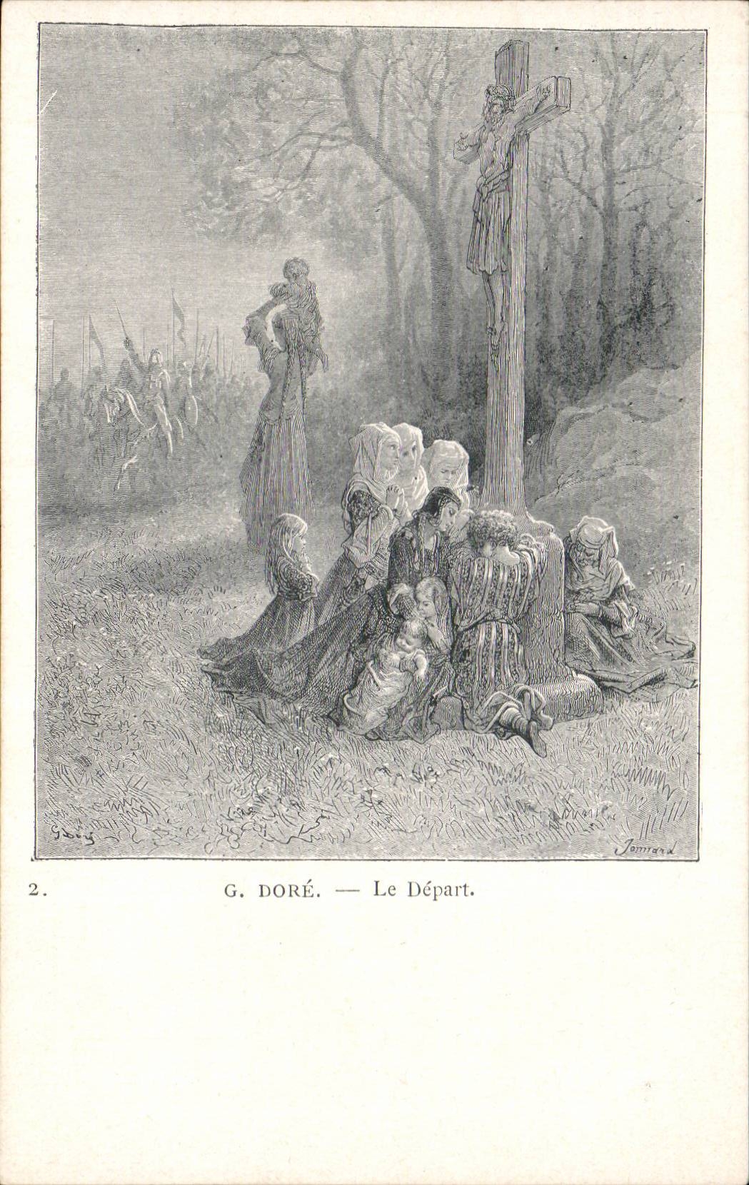 Arts - Tableaux - Dore - Le Depart - CPA 