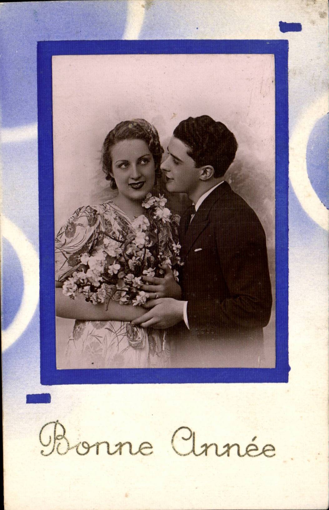 Fetes - Couple - Bonne Anne - CPA 