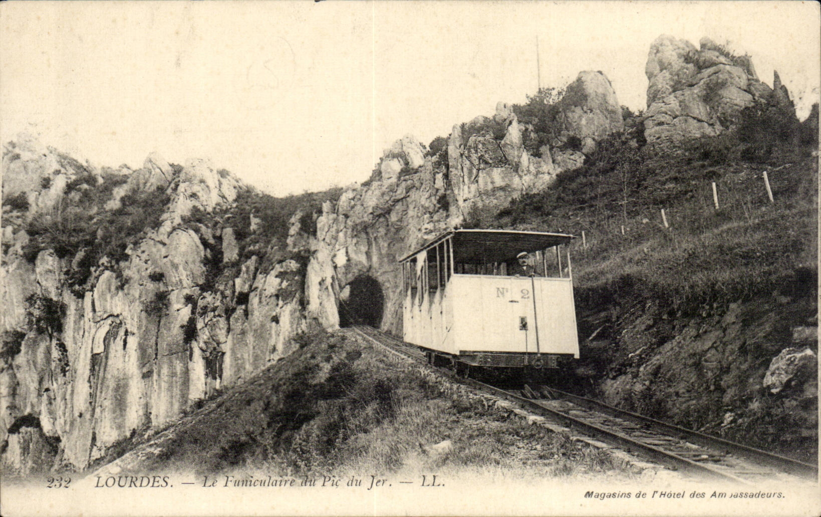 Lourdes - the Funicular of the Peak of Jer - CPA
