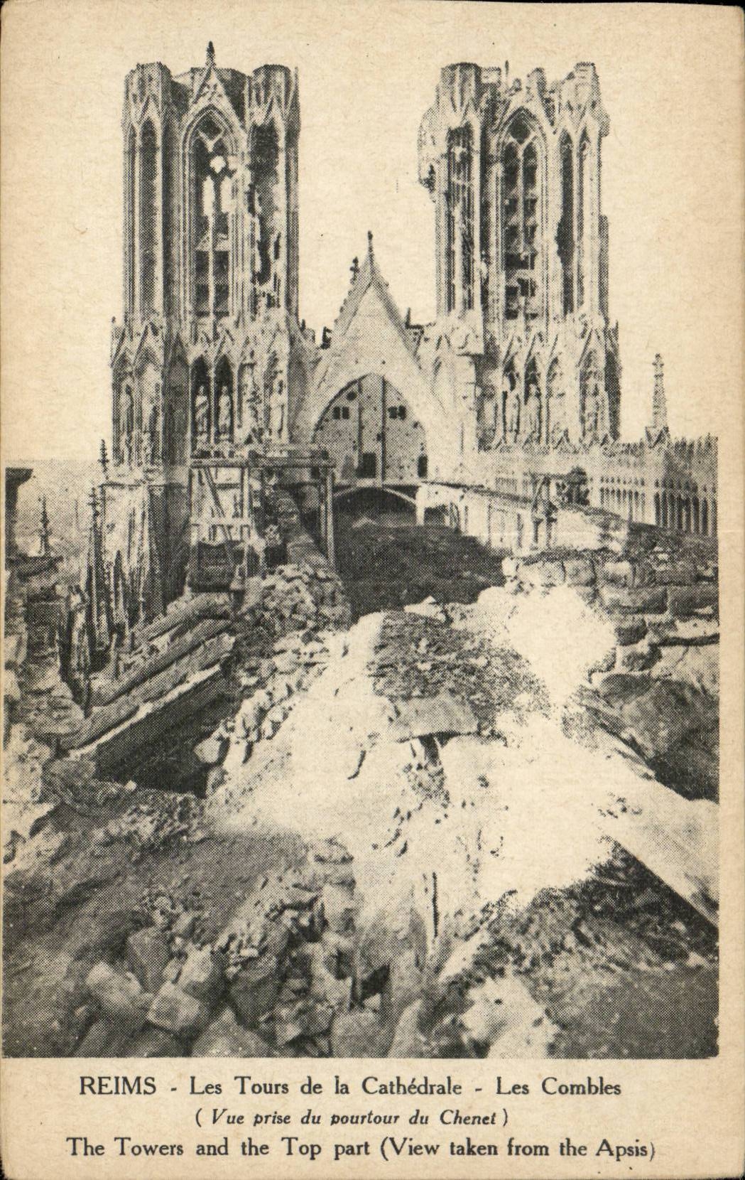 Reims - Tours of the Cathedral - Roofs - CPA