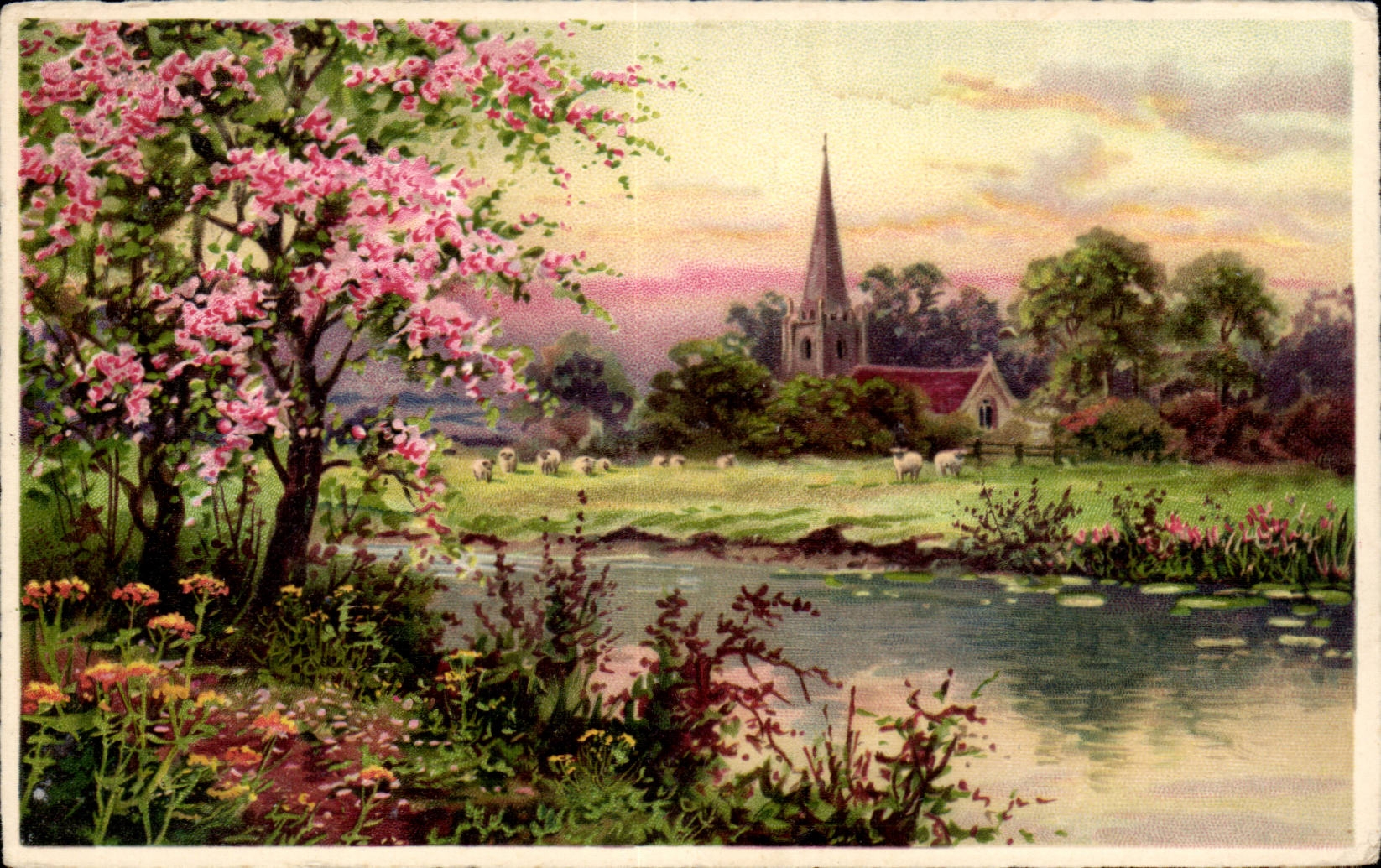 Arts - Tableaux - Country Church - CPA 
