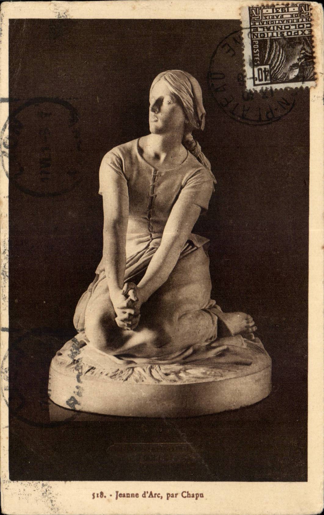 Kunste - Skulptur - Jeanne d Bogen - CPA