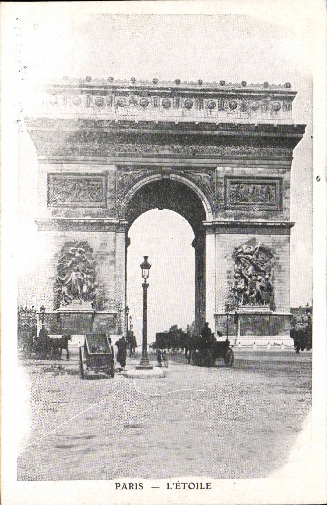 Paris - 8 - Etoile - Arc de Triomphe the CPA (publicity With the Parisian boot Street vavin)