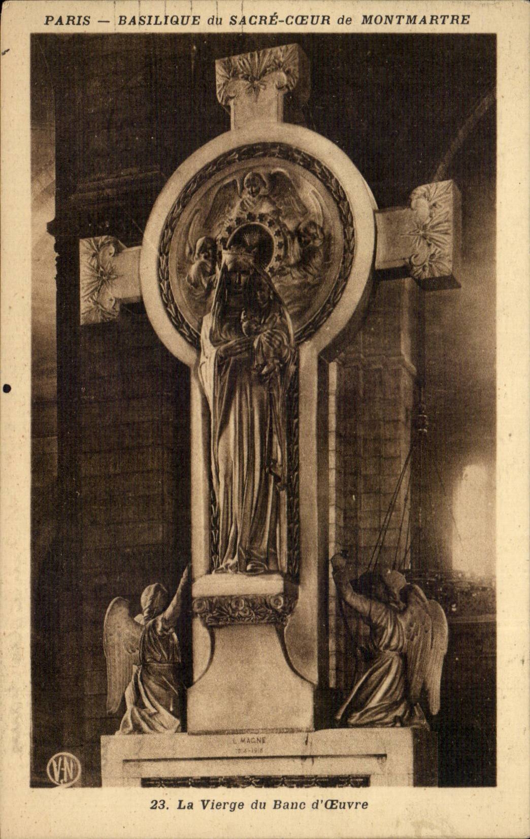 Paris - 18 - Basilique du Sacre Coeur - Montmartre - Croix - CPA