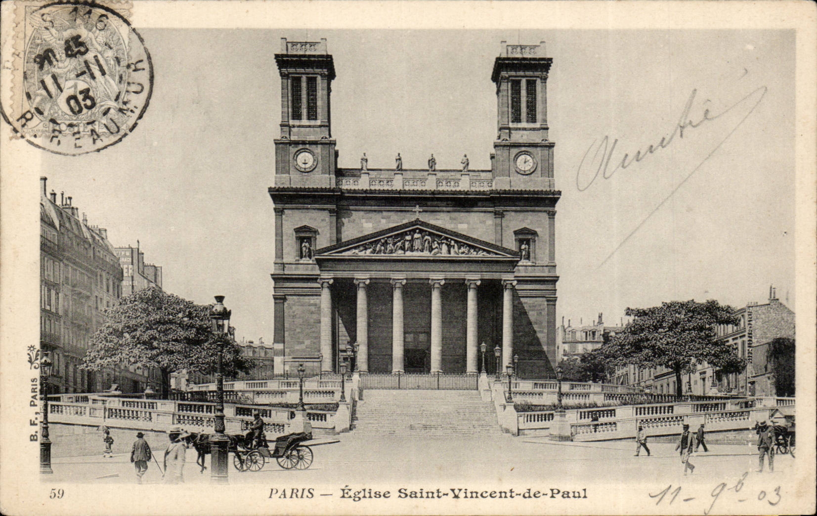 Paris - 10 - Church Saint Vincent of Paul - CPA