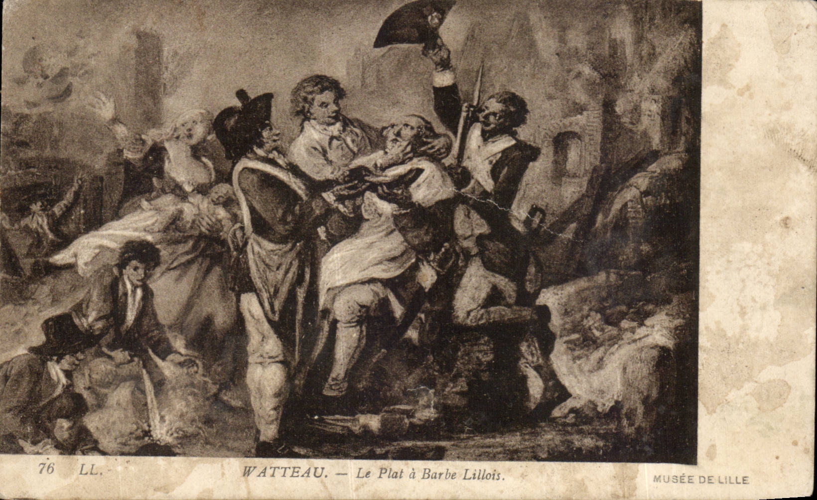 Arts - Tableaux - Watteau - Le Plat a Barbre Lillois - CPA 