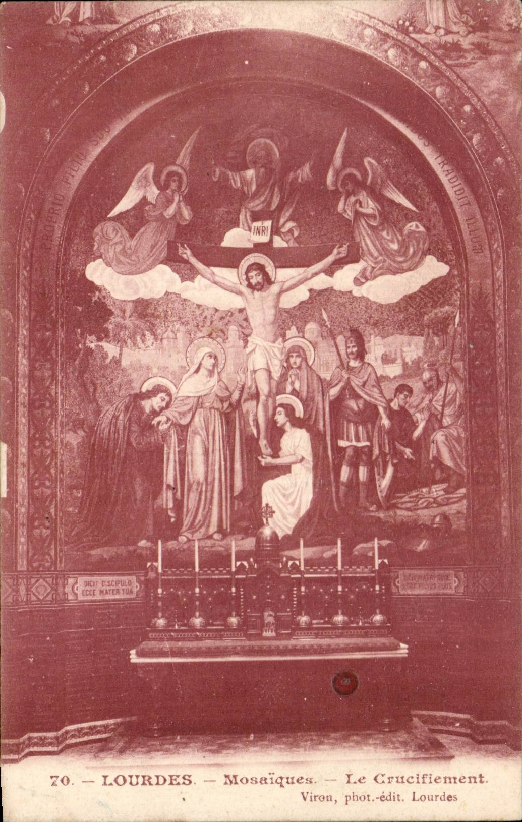 Lourdes - Made Your Purchases - Bazaar Catholic - Street of the Cave - CPA