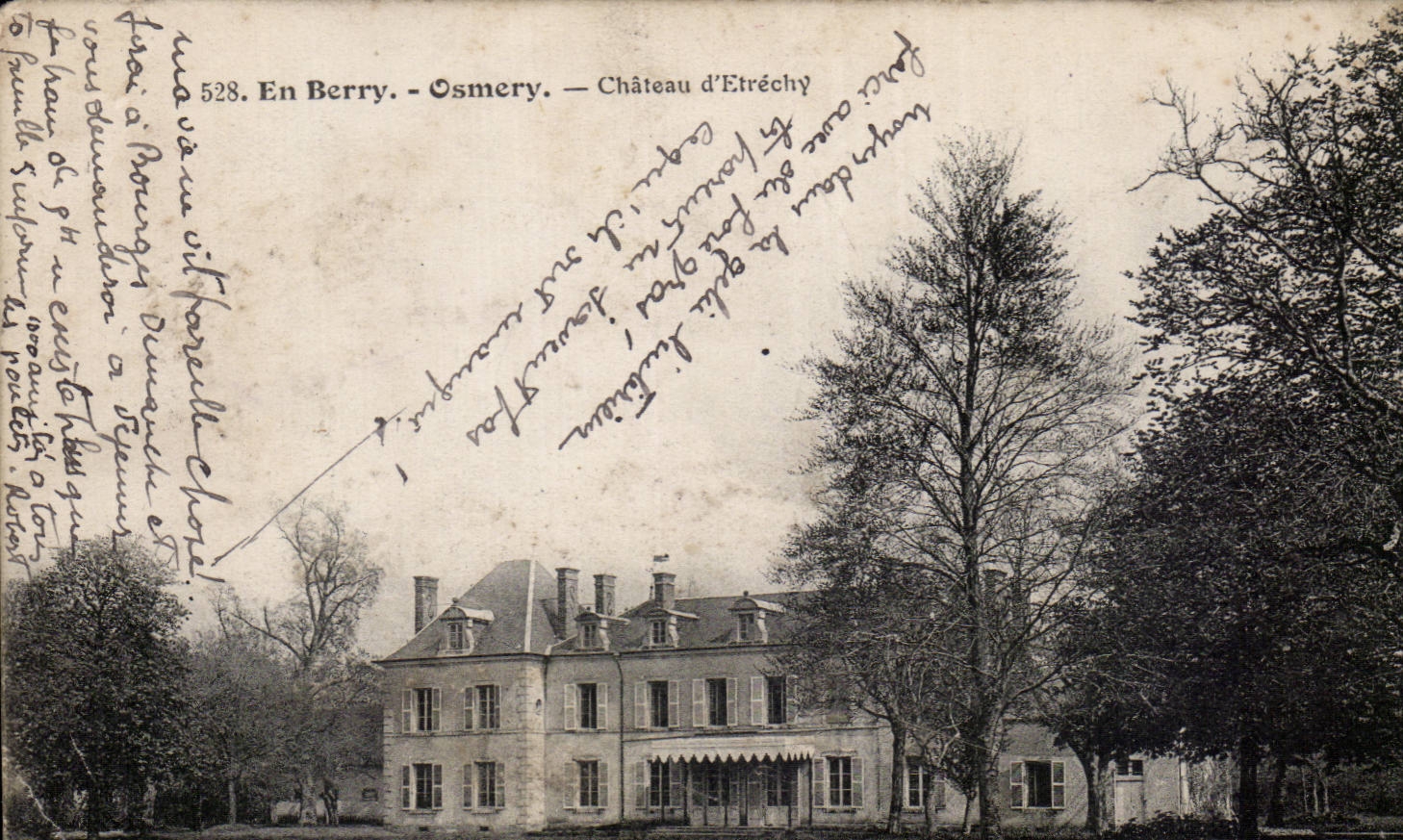 In Berry - Osmery - Castle of Etrechy CPA