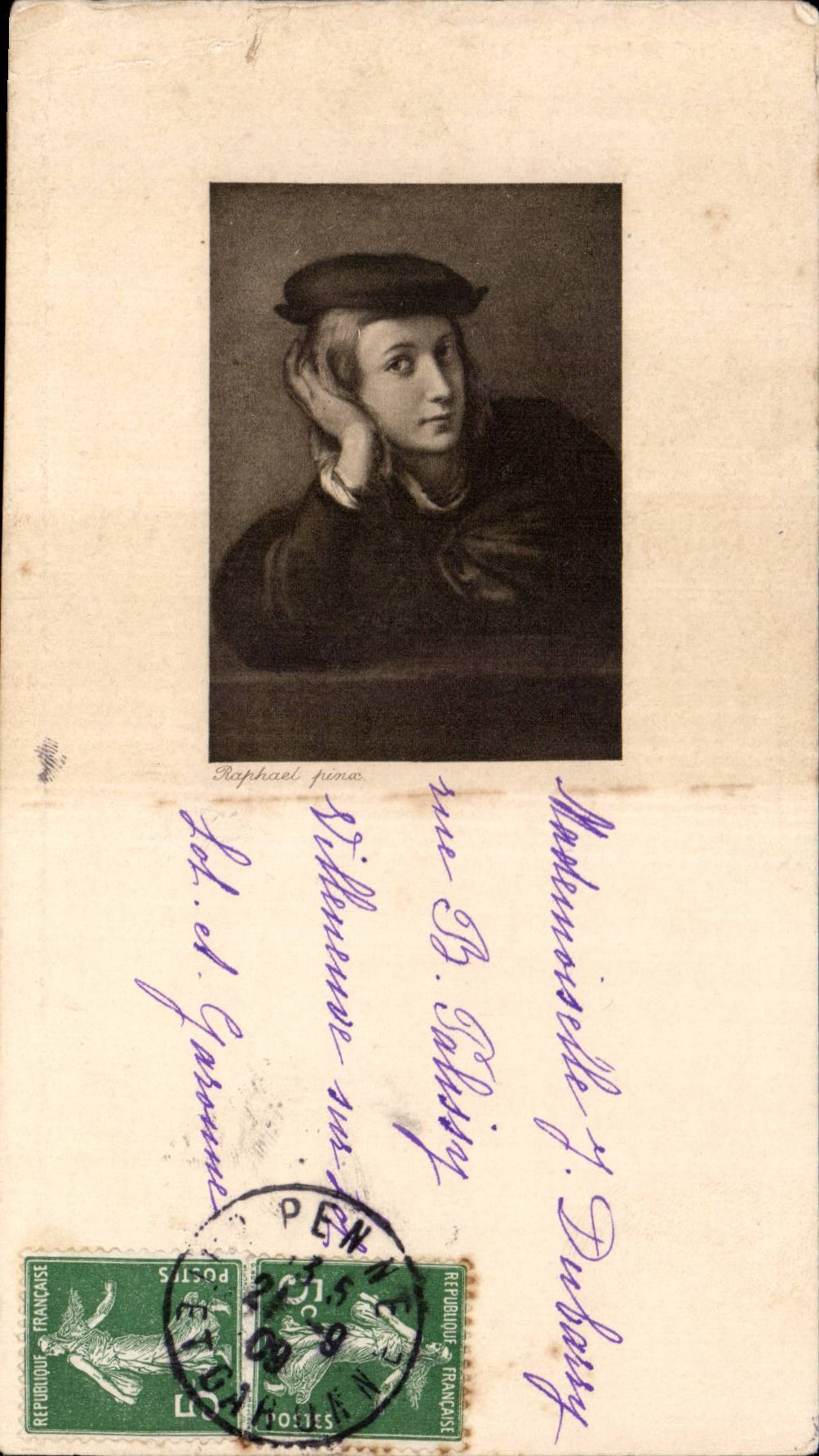 Fantasy - Man - Pensive Gentle Man CPA