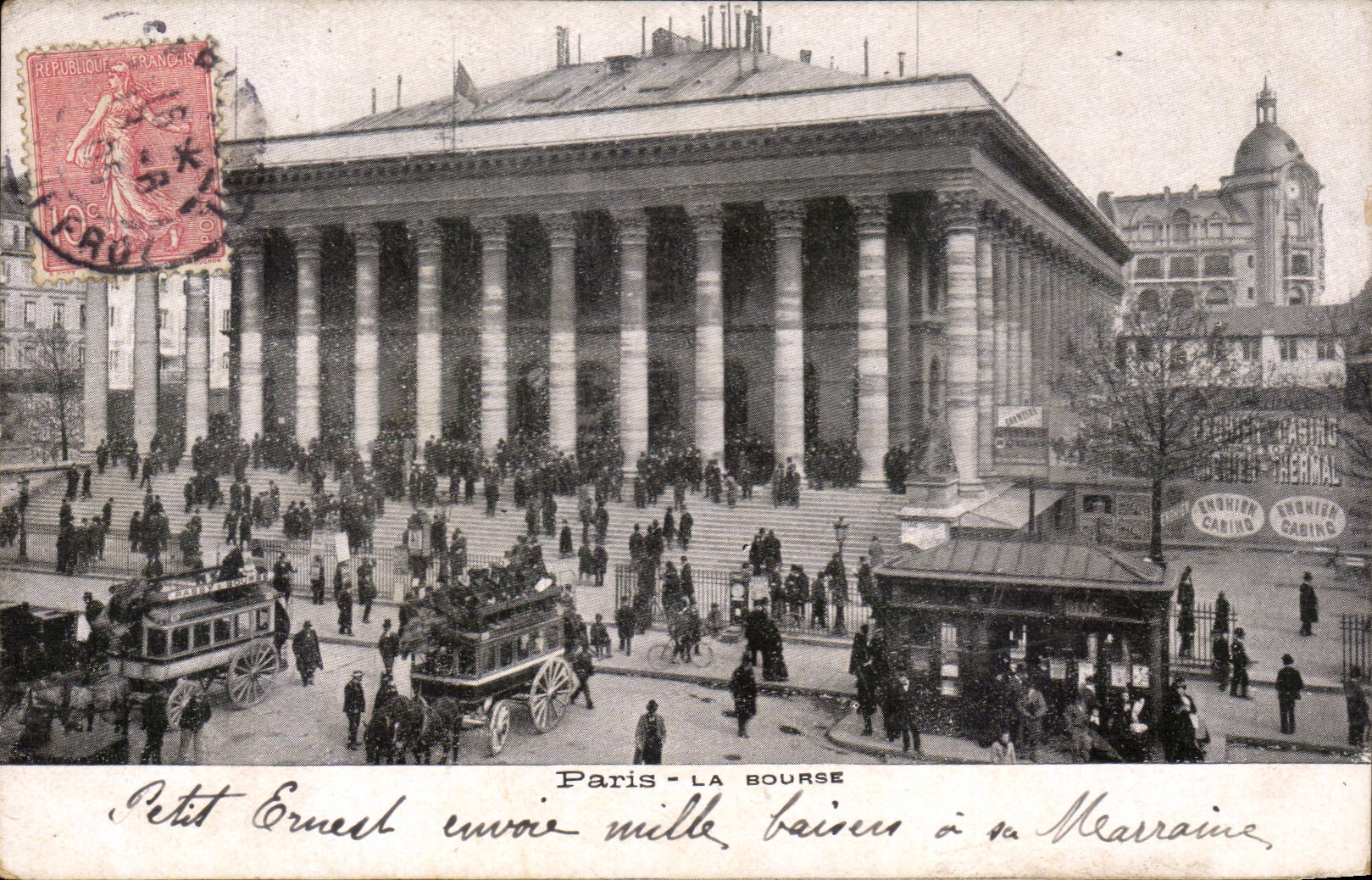 Paris - 2 - the Stock Exchange - CPA