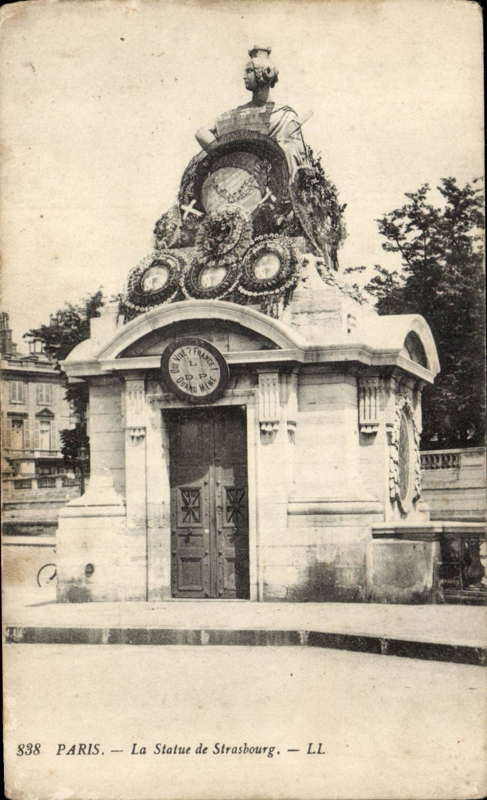 Paris - 10 - Statue of Strasbourg - CPA -