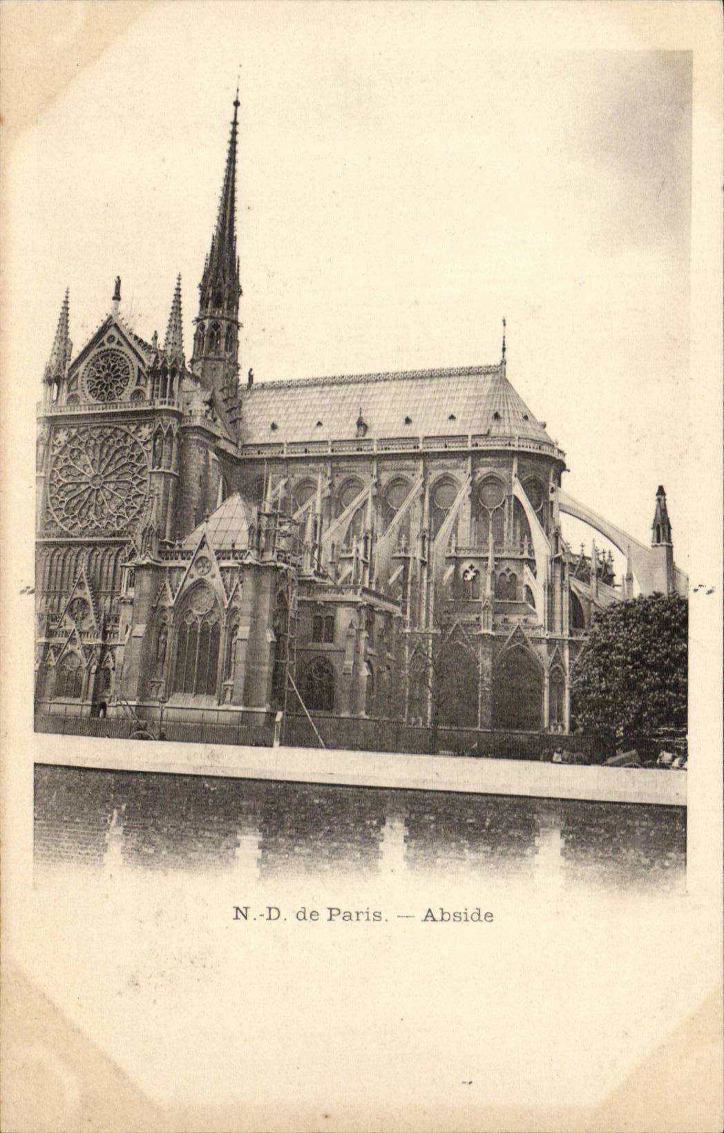 Paris - 4 - Notre Dame - Abside - CPA - 