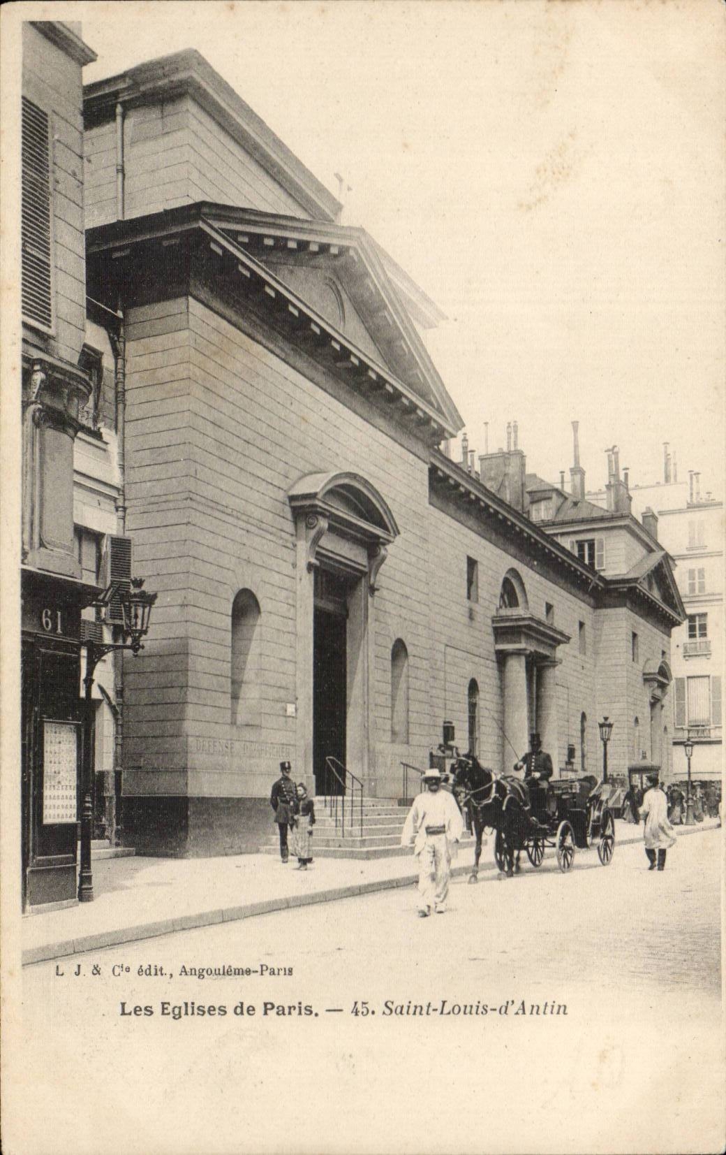 Paris - 17 - Church Saint Louis of Antin - CPA -
