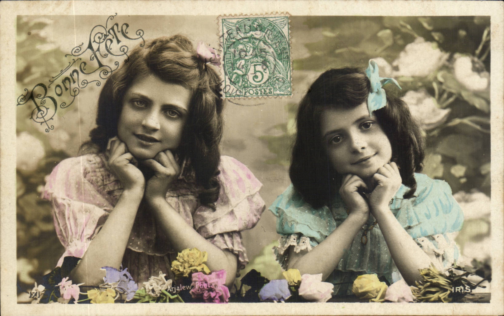 Fantasy - Children - Little Girls with gorgeous eyes - CPA