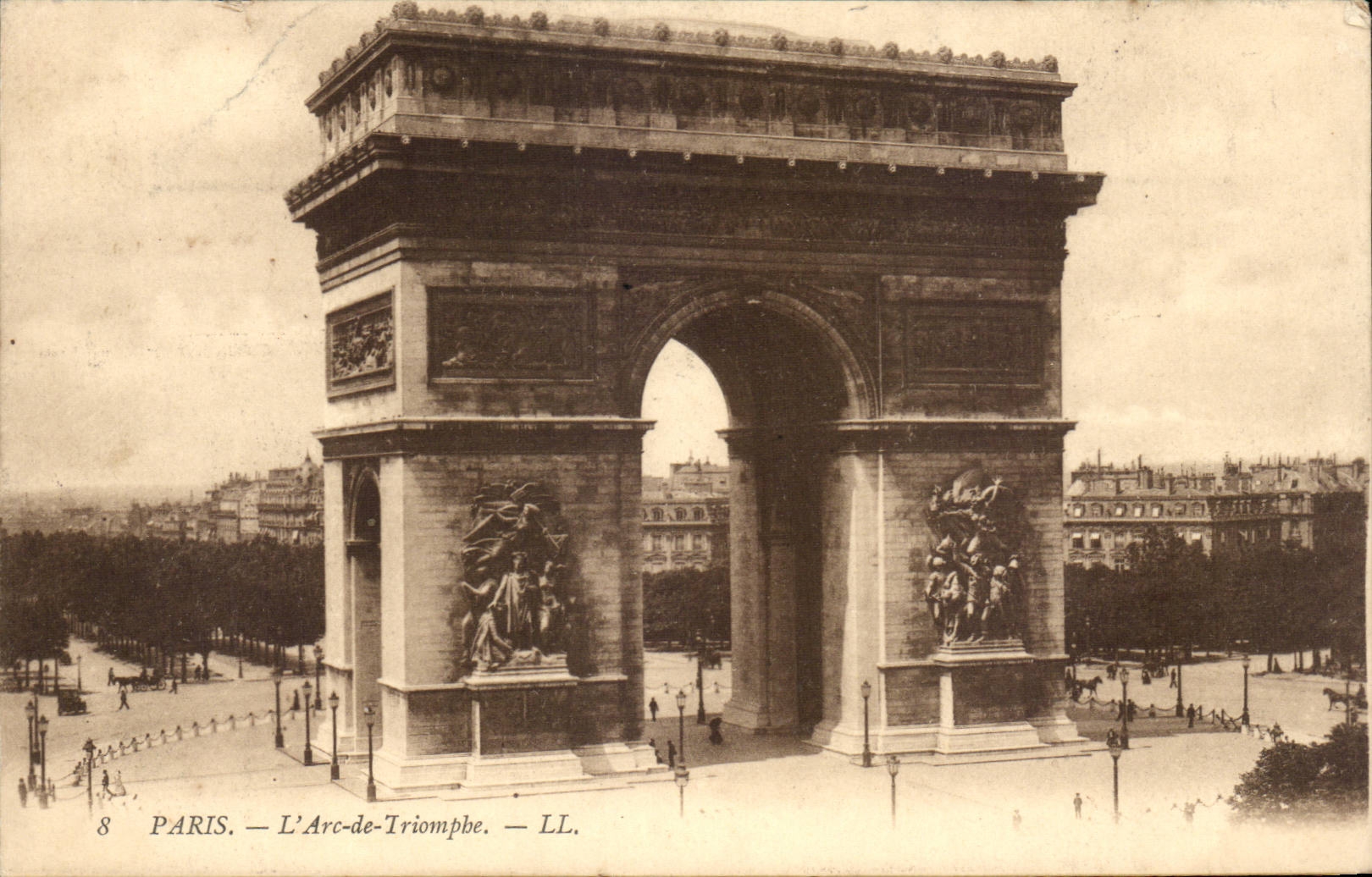 Paris - 8 - Arc de Triomphe the CPA