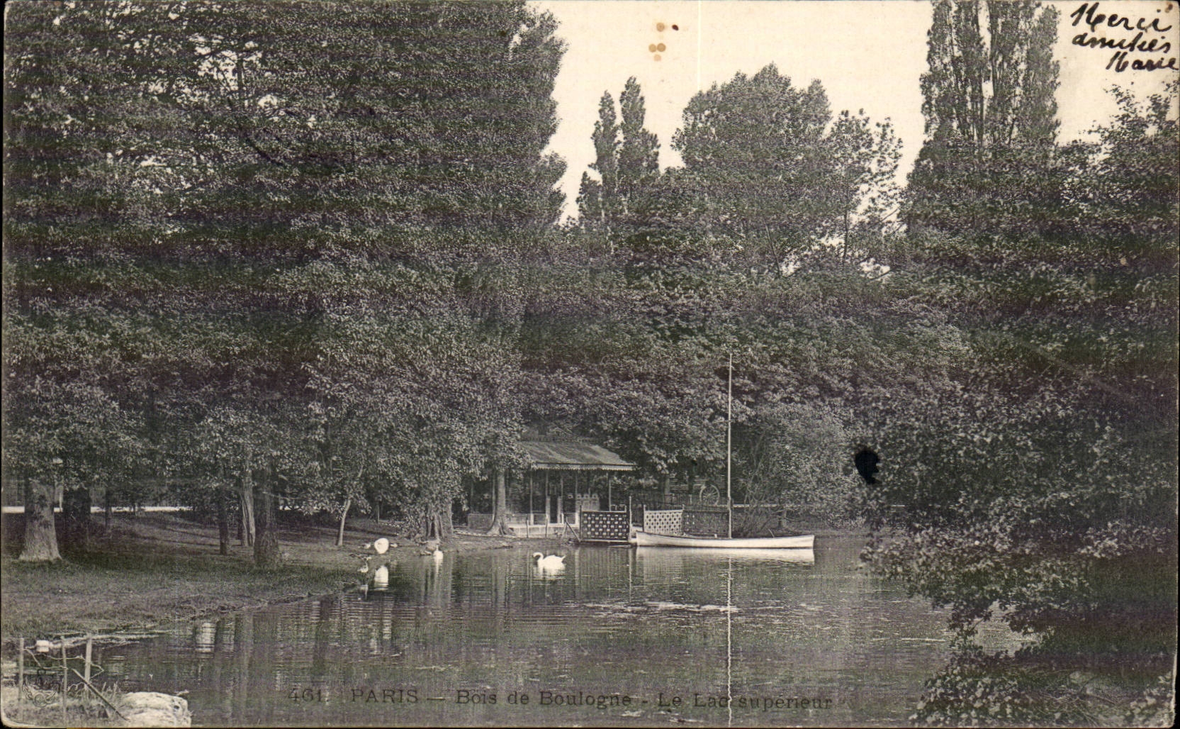Paris - 16 - Bois de Boulogne - Le Lac Superieure - CPA 