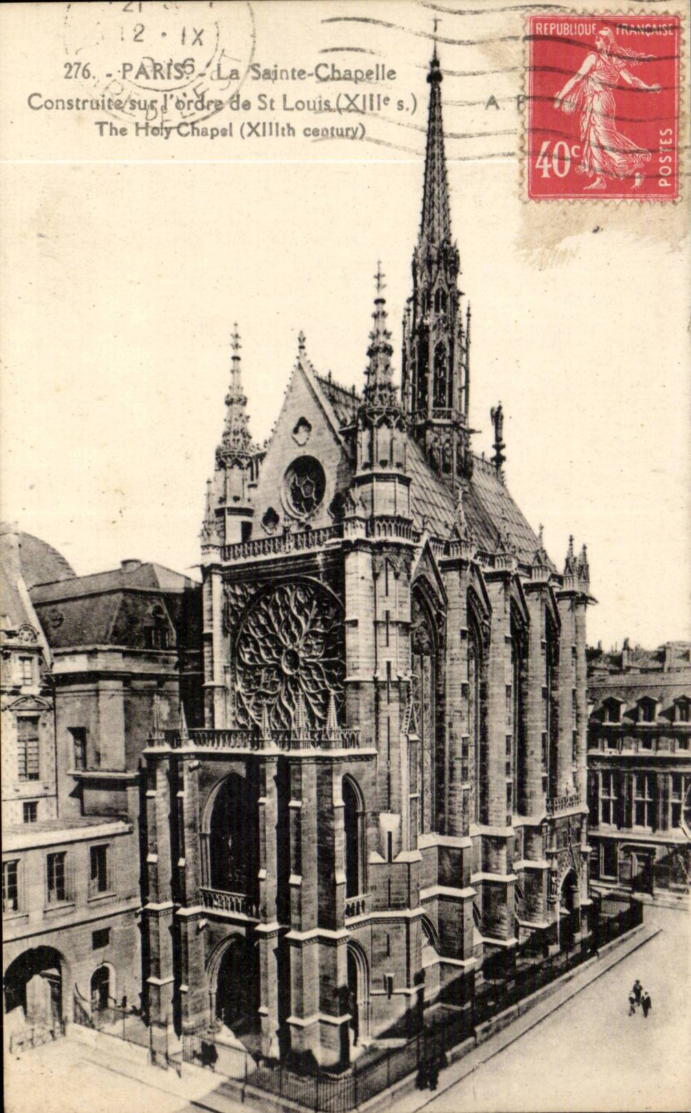 Paris - 1 - La Sainte Chapelle - CPA